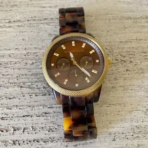 Michael kors deals tortoiseshell watch